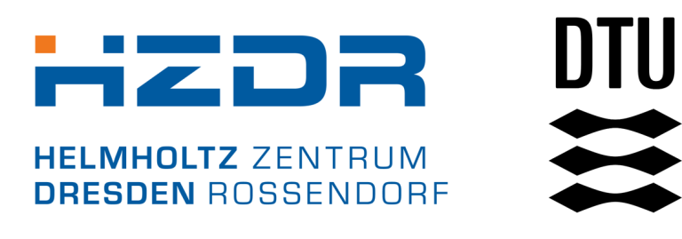 Logo des Helmholtz Zentrums Dresden-Rossendorf und der DTU.